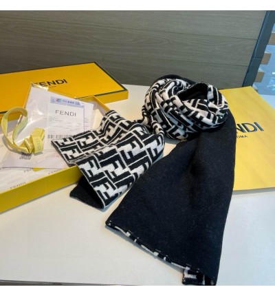 Fendi scarf 170x45cm cotton silk