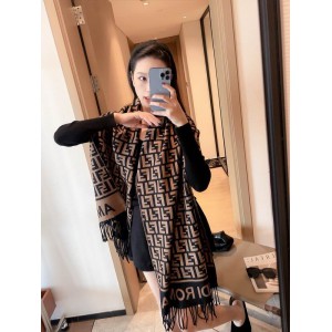 Fendi scarf 170x45cm cotton silk Accesories