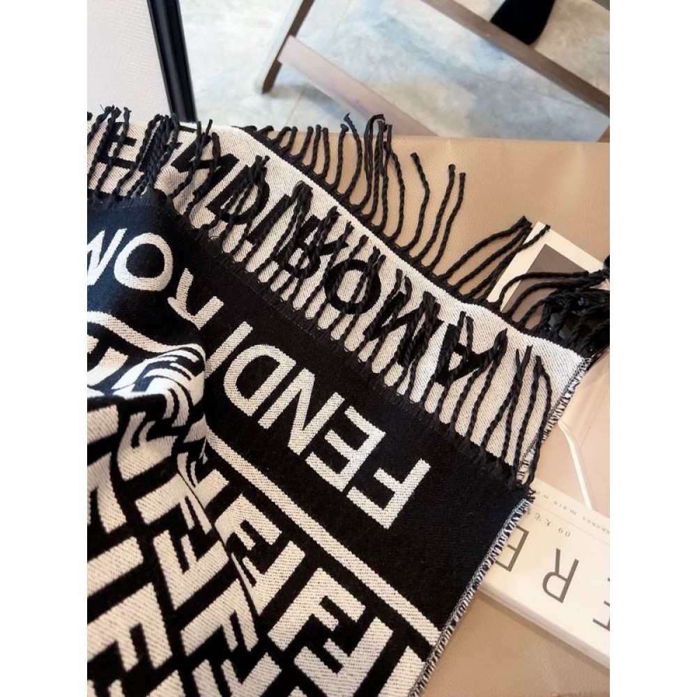 Fendi scarf 170x45cm cotton silk Accesories