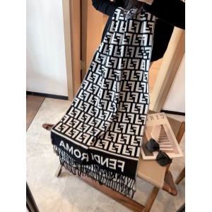 Fendi scarf 170x45cm cotton silk Accesories
