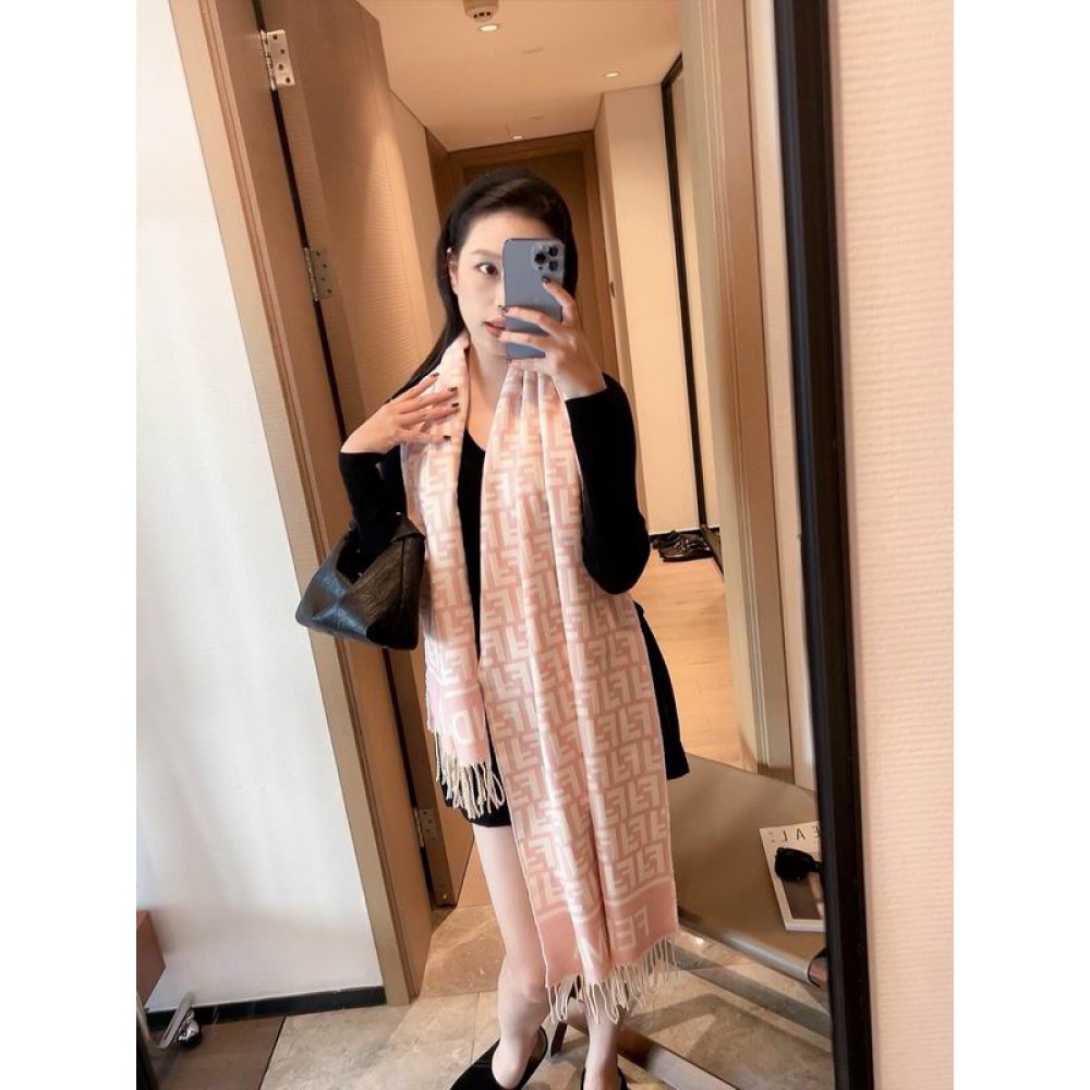 Fendi scarf 170x45cm cotton silk Accesories