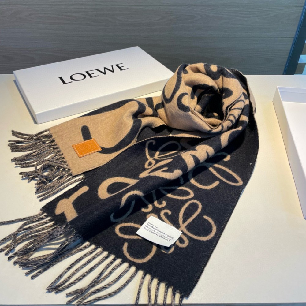 Loewe scarf 170x45cm cotton silk Accesories