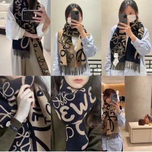 Loewe scarf 170x45cm cotton silk Accesories