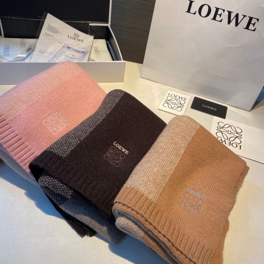 Loewe scarf 170x45cm cotton silk Accesories