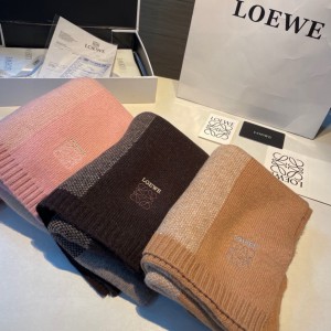 Loewe scarf 170x45cm cotton silk Accesories
