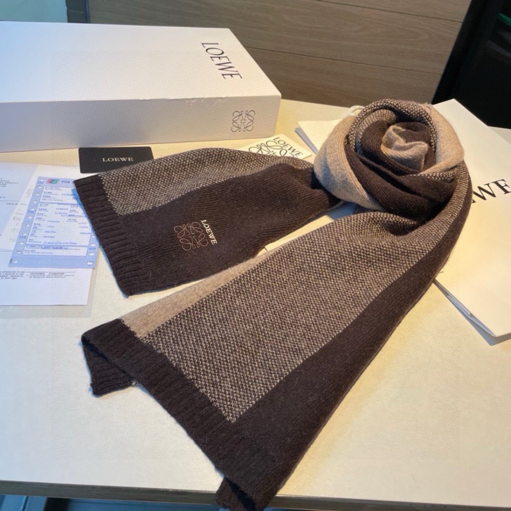 Loewe scarf 170x45cm cotton silk Accesories