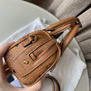 Mcm Boston Bag in Visetos Original 8.0 x 18.0 x 9.5 cm Bags