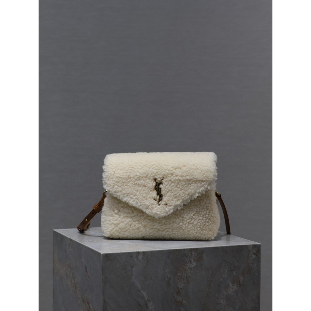 Ysl loulou all sizes shearling bag Bags