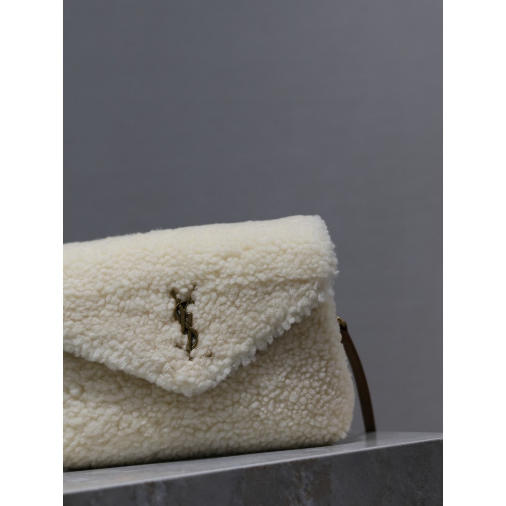 Ysl loulou all sizes shearling bag Bags