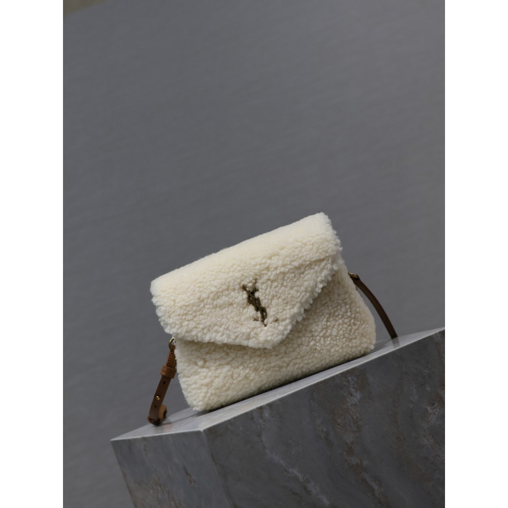 Ysl loulou all sizes shearling bag Bags