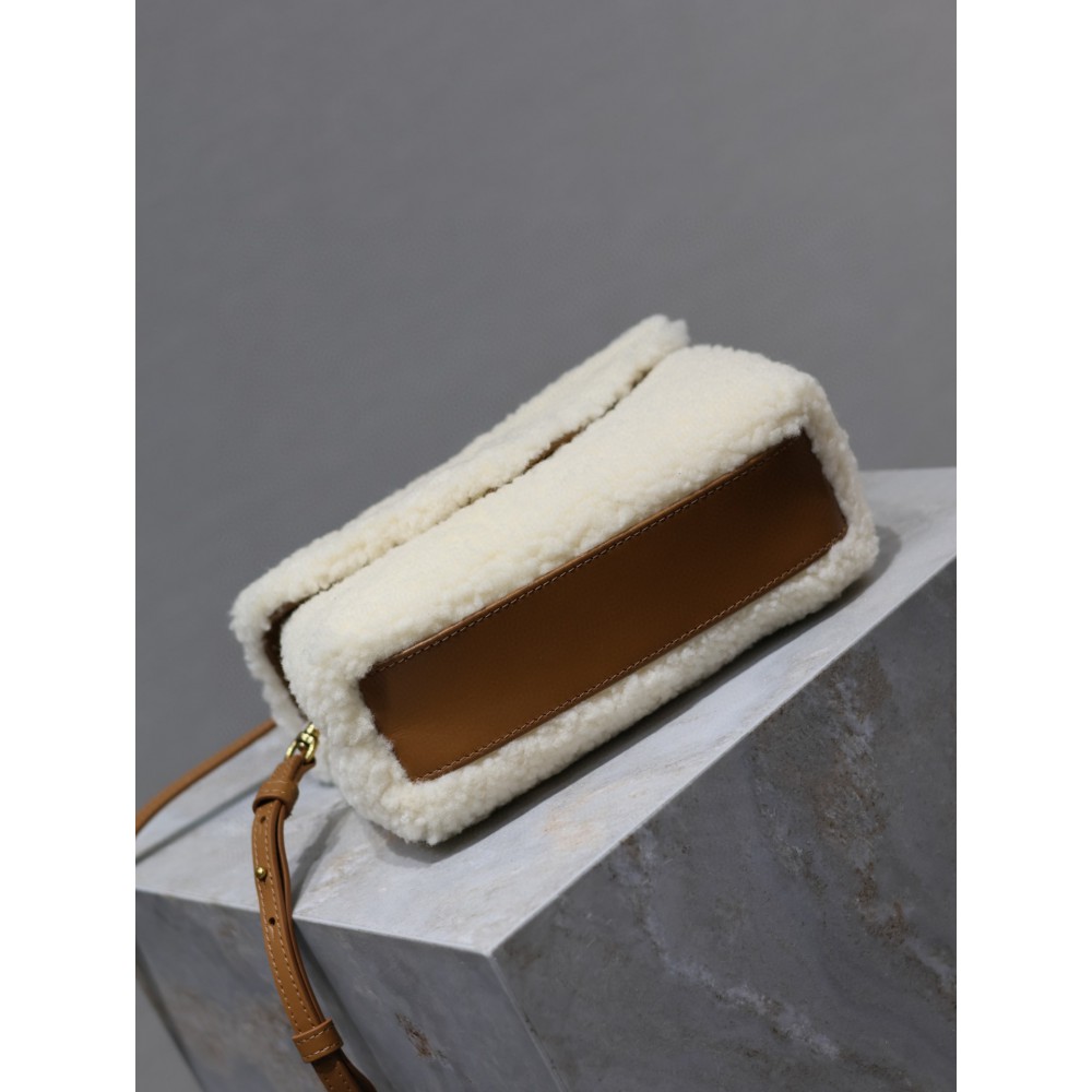 Ysl loulou all sizes shearling bag Bags