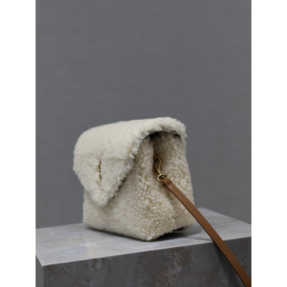Ysl loulou all sizes shearling bag Bags