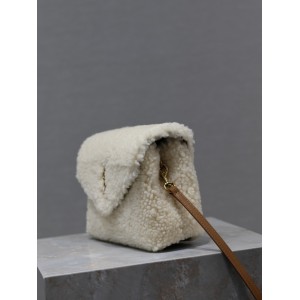 Ysl loulou all sizes shearling bag Bags