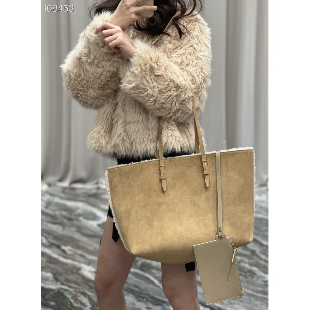 Ysl Shearling Shopping Tote bag 38×28×13cm Bags