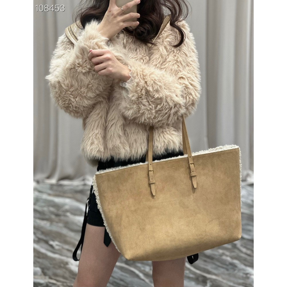Ysl Shearling Shopping Tote bag 38×28×13cm Bags
