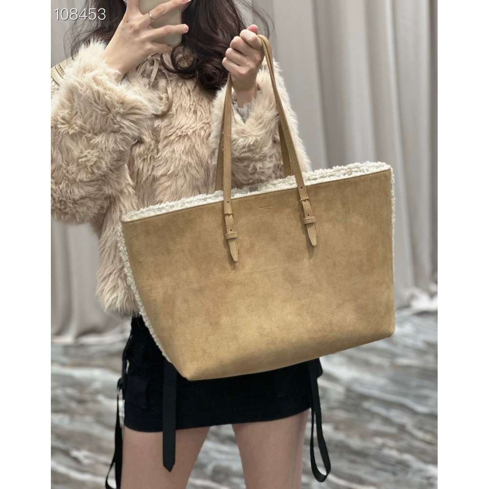 Ysl Shearling Shopping Tote bag 38×28×13cm Bags