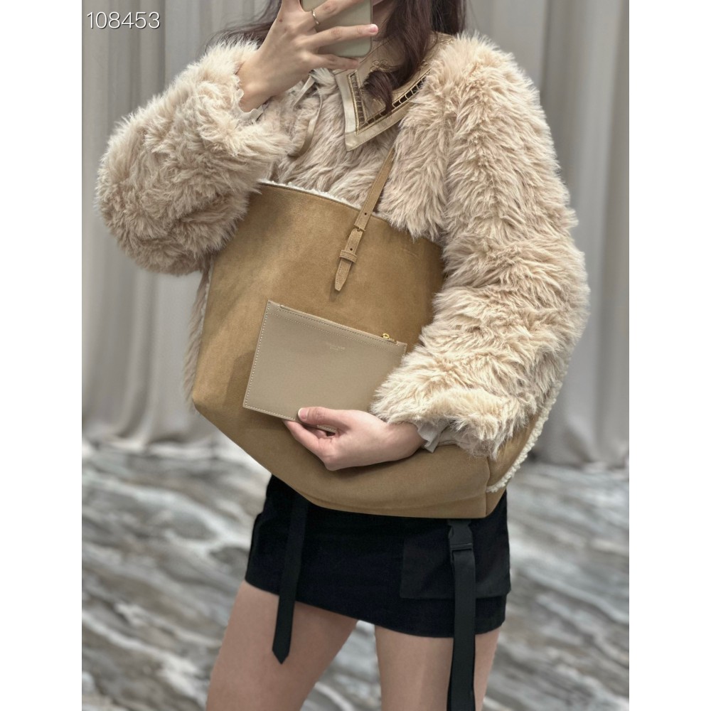 Ysl Shearling Shopping Tote bag 38×28×13cm Bags