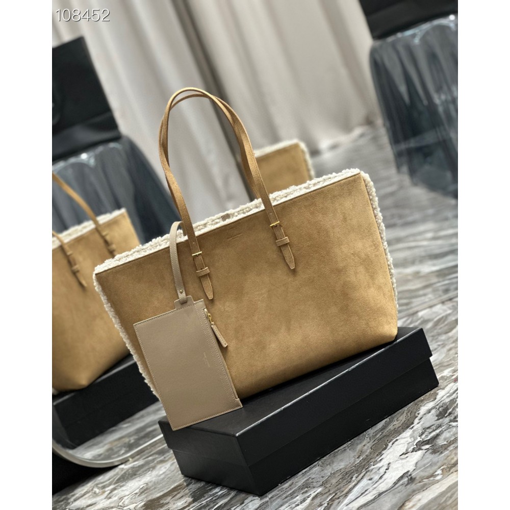 Ysl Shearling Shopping Tote bag 38×28×13cm Bags