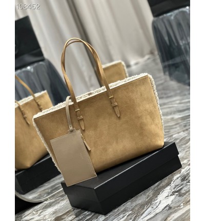 Ysl Shearling Shopping Tote bag 38×28×13cm