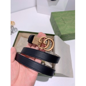 Gucci belt 2cm reversible 90-120cm black Accesories