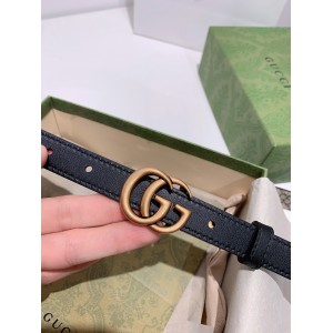 Gucci belt 2cm reversible 90-120cm black Accesories