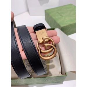 Gucci belt 2cm reversible 90-120cm black Accesories