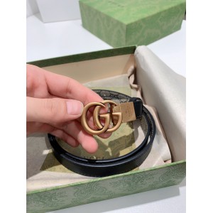 Gucci belt 2cm reversible 90-120cm black Accesories
