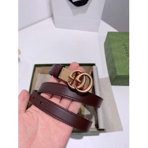 Gucci belt 2cm reversible 90-120cm brown Accesories