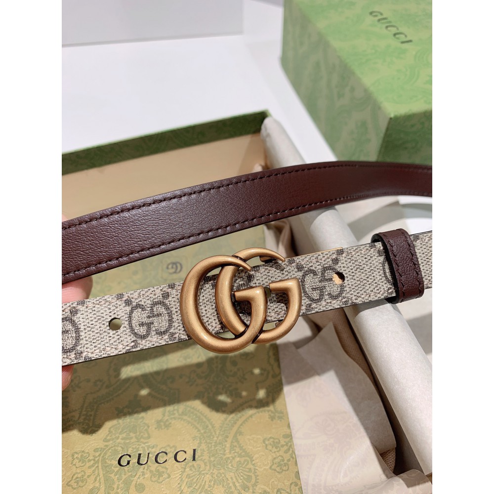 Gucci belt 2cm reversible 90-120cm brown Accesories