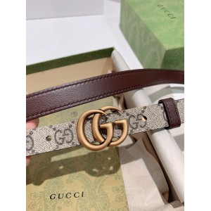 Gucci belt 2cm reversible 90-120cm brown Accesories