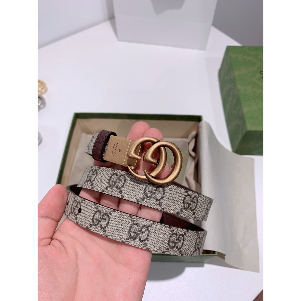 Gucci belt 2cm reversible 90-120cm brown Accesories