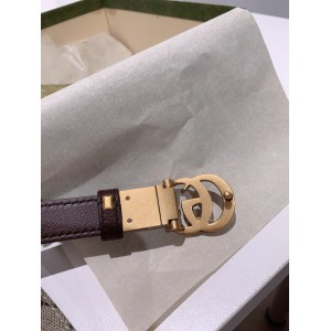 Gucci belt 2cm reversible 90-120cm brown Accesories