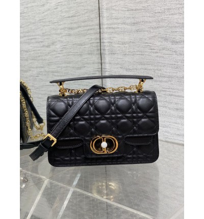 Dior jolie bag 22x8x14cm calfskin leather