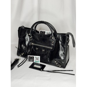 Balenciaga city bag 38x25x14cm metallized black Bags