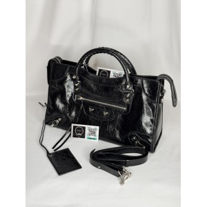 Balenciaga city bag 38x25x14cm metallized black Bags