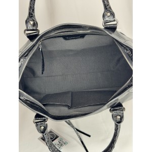 Balenciaga city bag 38x25x14cm metallized black Bags