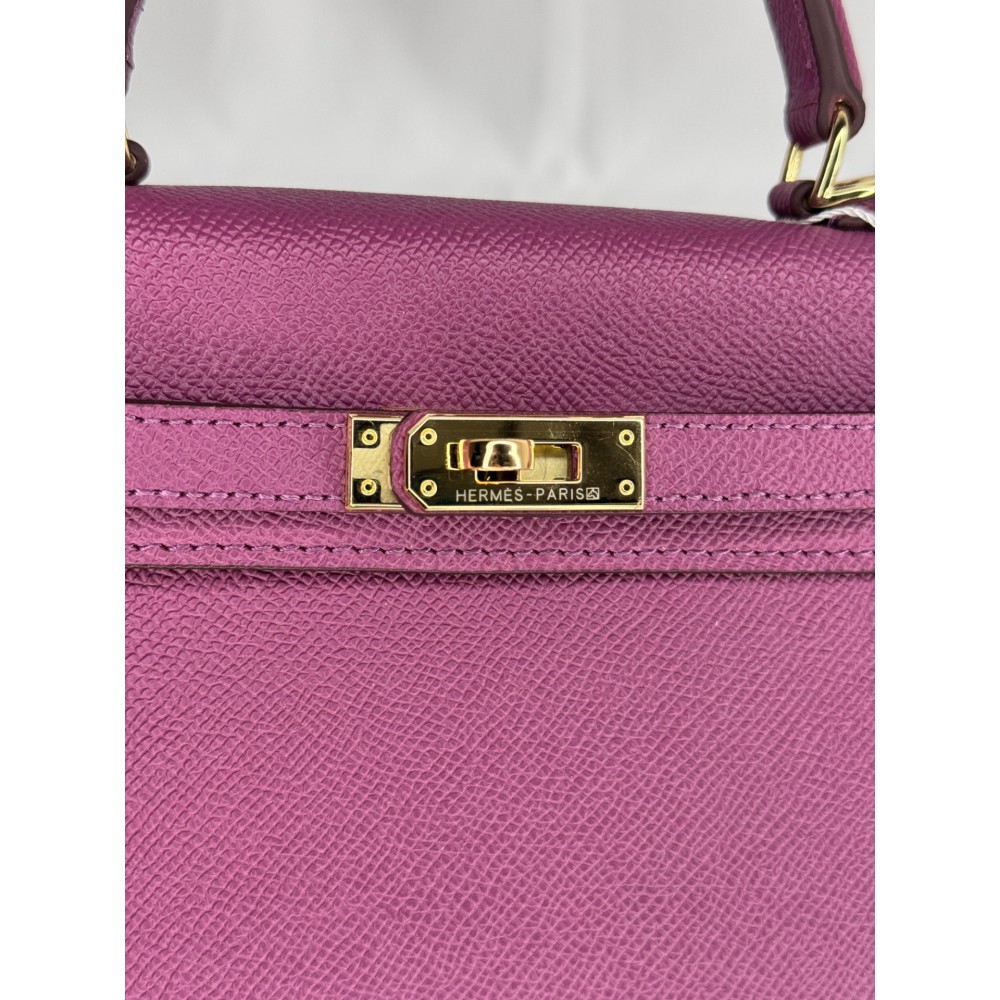 Hermes Kelly mini 2 epsom leather purple epsom leather 100% Bags