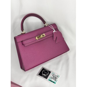 Hermes Kelly mini 2 epsom leather purple epsom leather 100% Bags