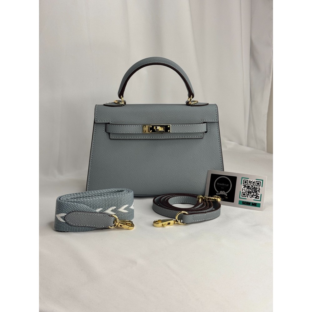 Hermes Kelly mini 2 epsom leather light grey epsom leather 100% Bags
