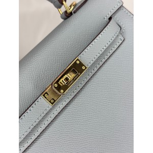 Hermes Kelly mini 2 epsom leather light grey epsom leather 100% Bags