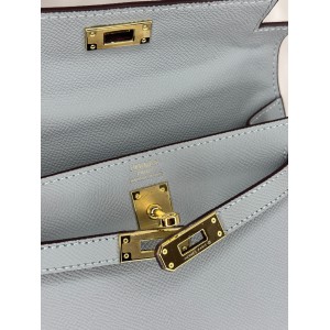 Hermes Kelly mini 2 epsom leather light grey epsom leather 100% Bags