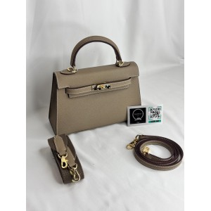 Hermes Kelly mini 2 epsom leather etoupe epsom leather 100% Bags