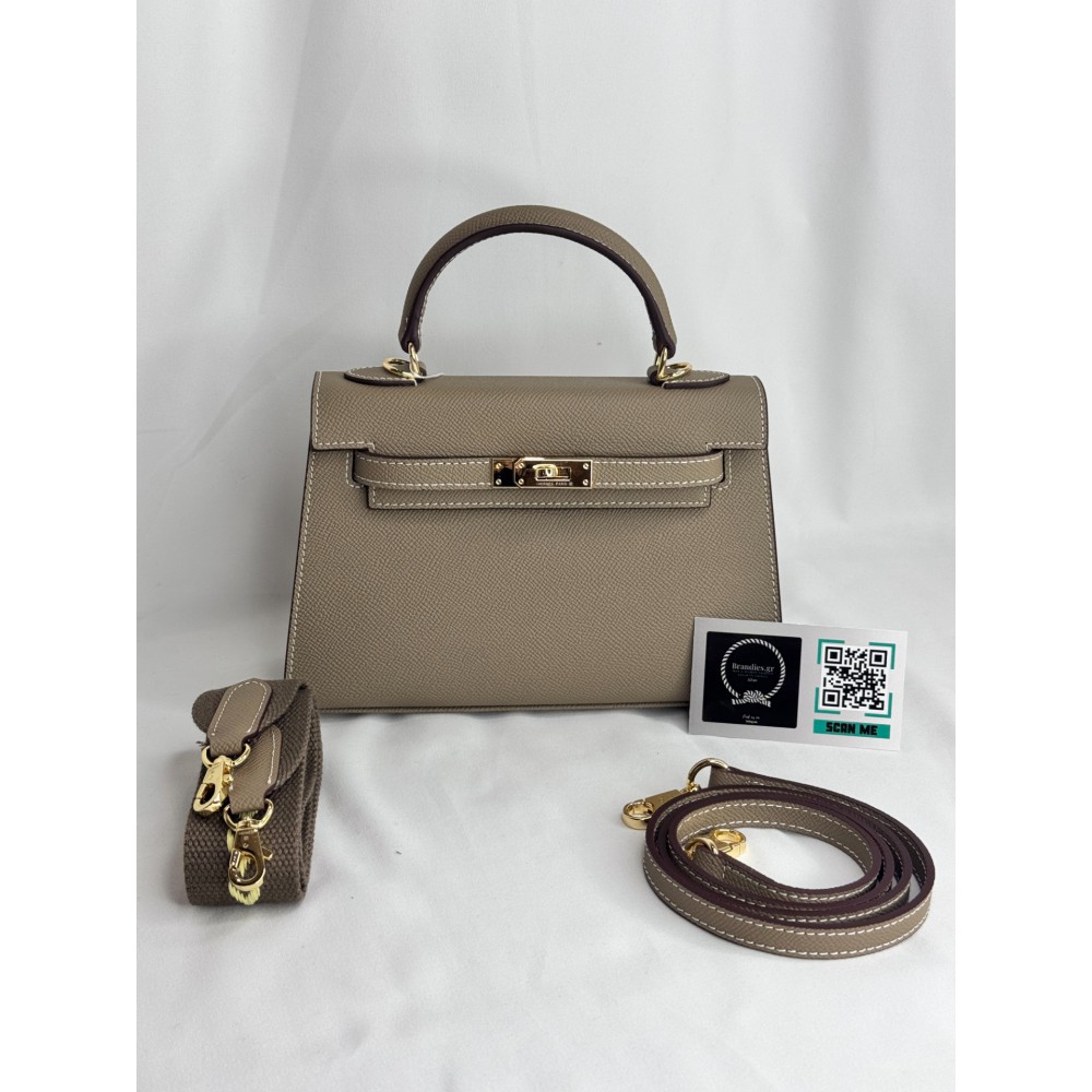 Hermes Kelly mini 2 epsom leather etoupe epsom leather 100% Bags