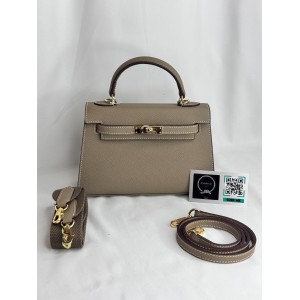 Hermes Kelly mini 2 epsom leather etoupe epsom leather 100% Bags