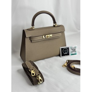 Hermes Kelly mini 2 epsom leather etoupe epsom leather 100% Bags