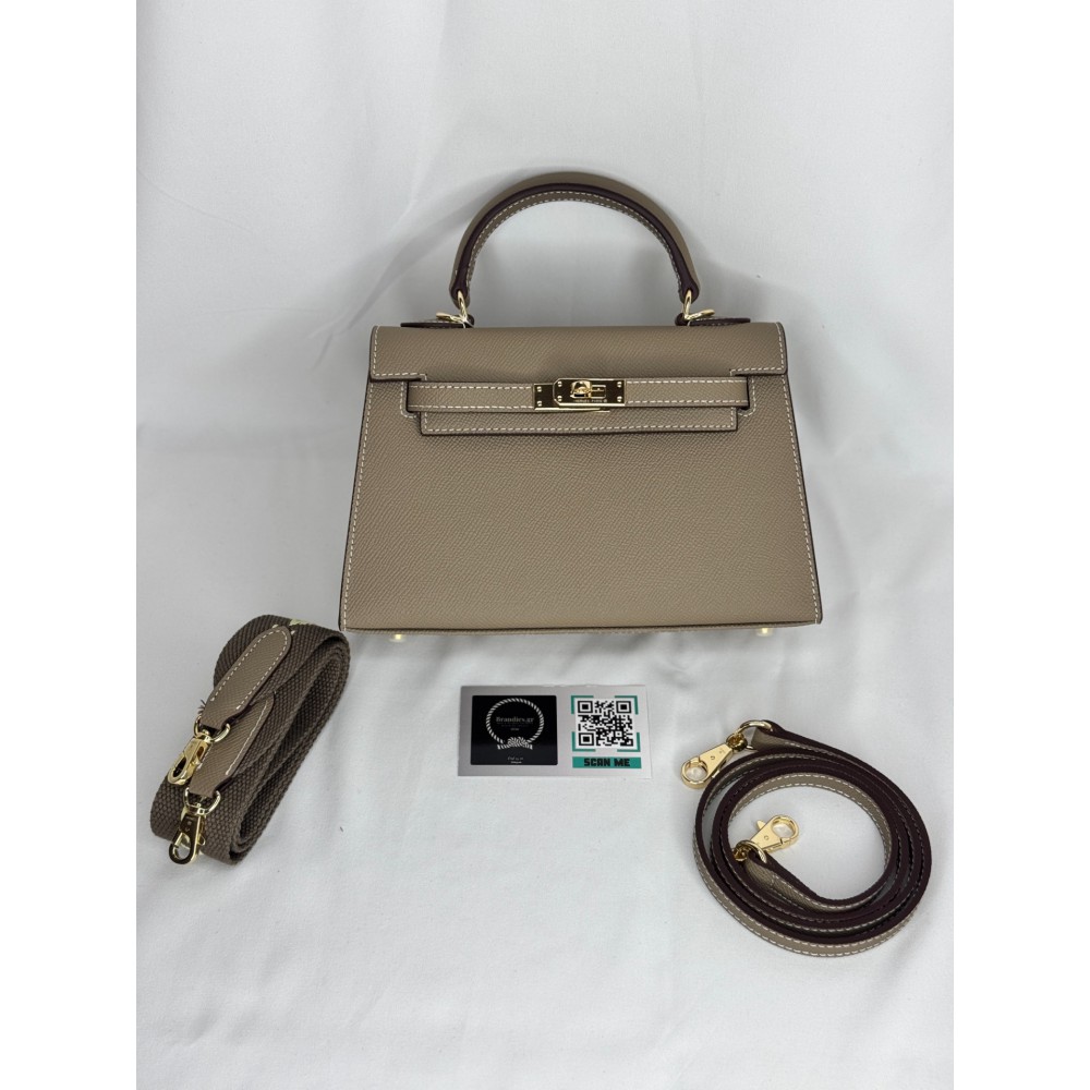 Hermes Kelly mini 2 epsom leather etoupe epsom leather 100% Bags