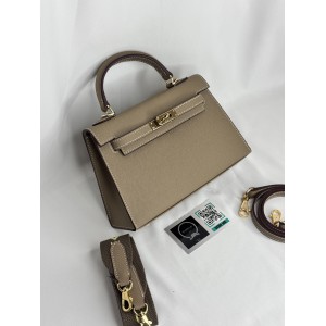 Hermes Kelly mini 2 epsom leather etoupe epsom leather 100% Bags