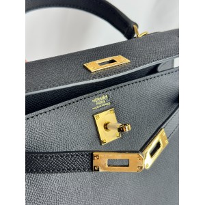 Hermes Kelly mini 2 epsom leather black epsom leather 100% Bags
