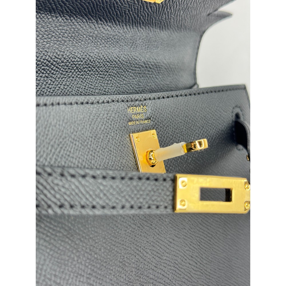 Hermes Kelly mini 2 epsom leather black epsom leather 100% Bags
