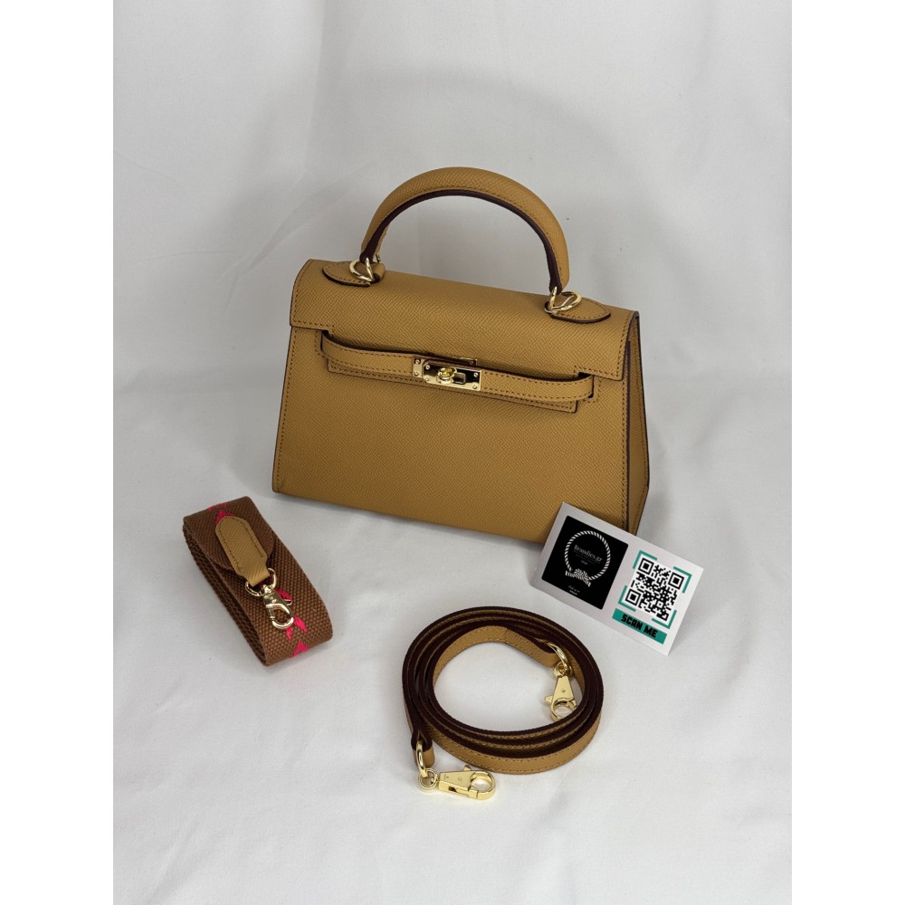 Hermes Kelly mini 2 epsom leather taba epsom leather 100% Bags